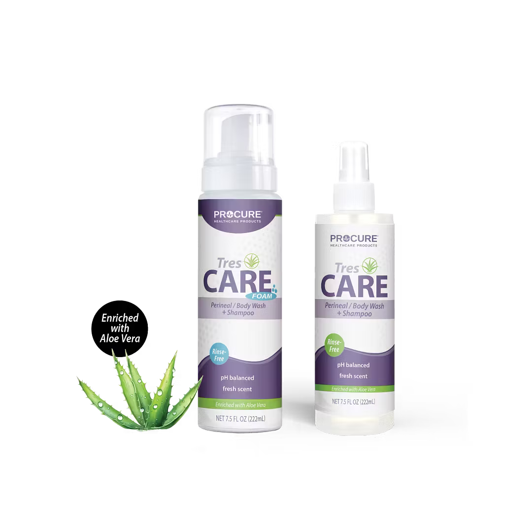 ProCure TresCare Spray Rinse-Free Body Wash Shampoo & Peri-Cleanser 7.5oz