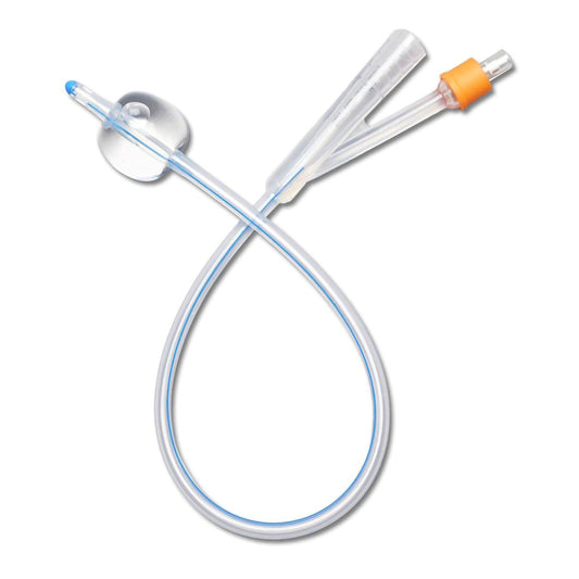 Foley Catheter Medline 2-Way Firm Tip 10 cc Balloon 16 Fr. Silicone-CATHETER, FOLEY SILICONE 16FR 10CC