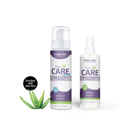 ProCure TresCare Spray Rinse-Free Body Wash Shampoo & Peri-Cleanser 7.5oz